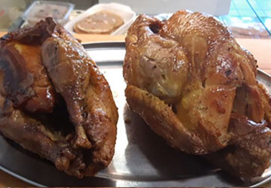 Pollo e faraona arrosto